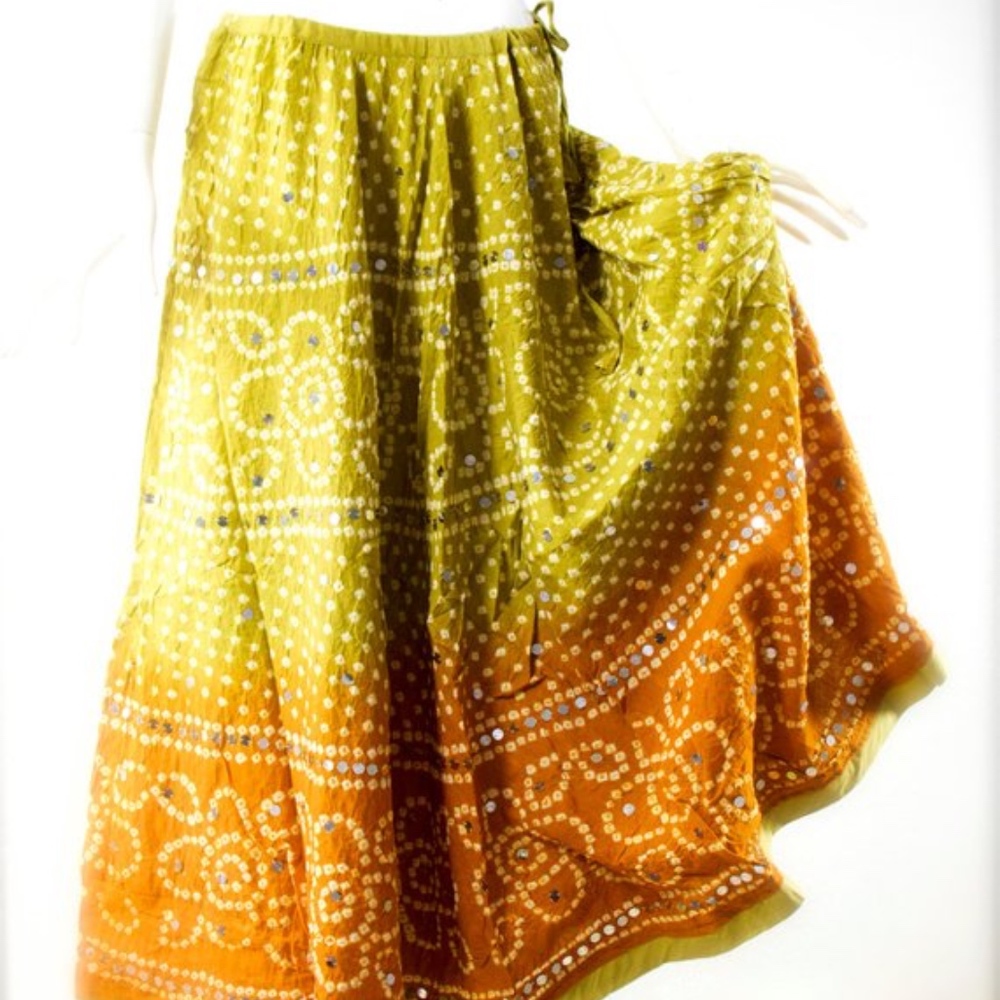 1980's ZASHI India Sequin Cotton Gauze Skit